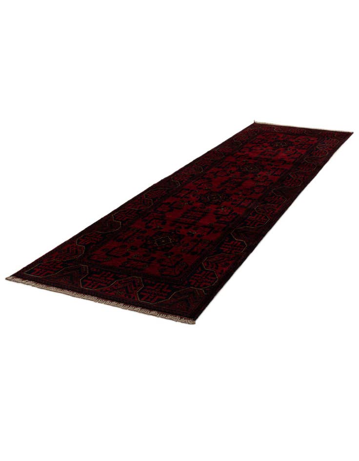 Detail image of  2' 8 x 9' 10  Hand Knotted Khal Mohammadi Wool Runner Rug