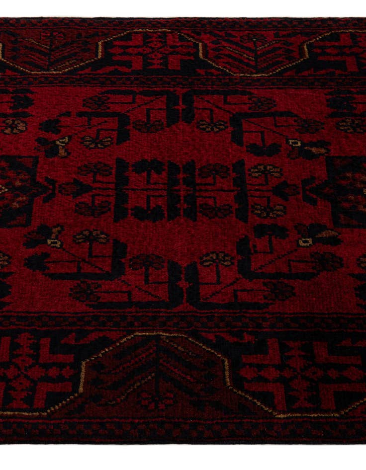 Detail image of  2' 8 x 9' 10  Hand Knotted Khal Mohammadi Wool Runner Rug