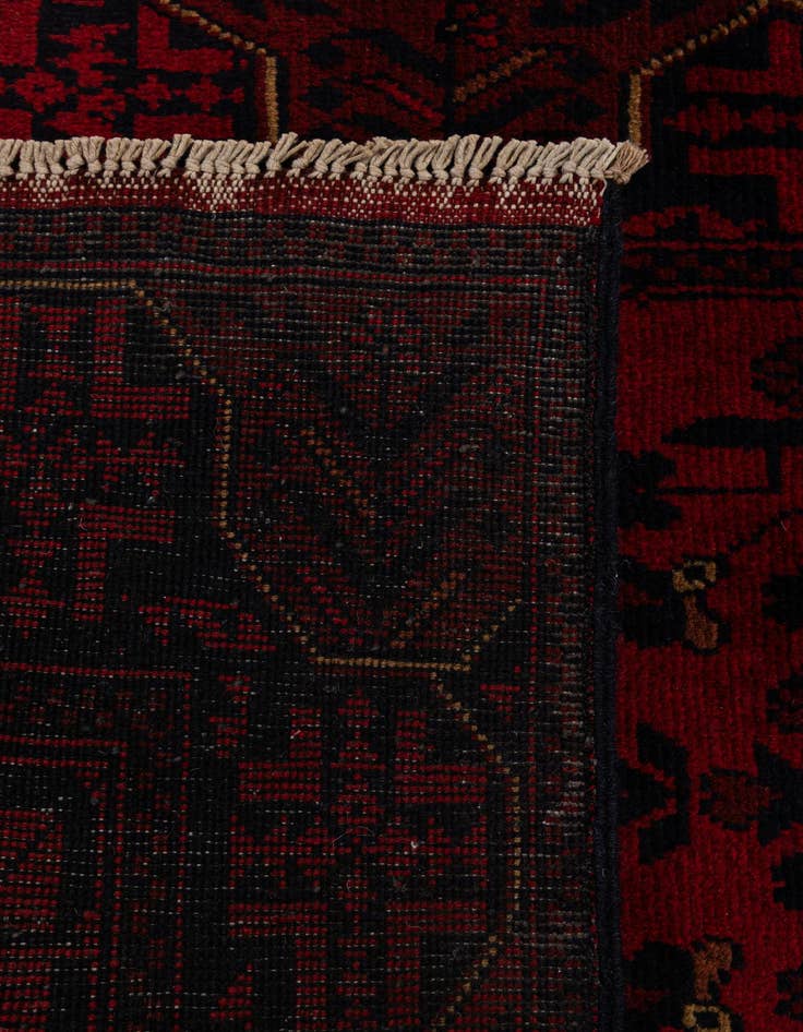 Detail image of  2' 8 x 9' 10  Hand Knotted Khal Mohammadi Wool Runner Rug
