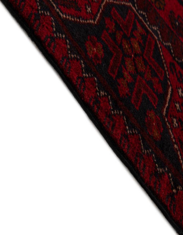 Detail image of  2' 9 x 9' 9  Hand Knotted Khal Mohammadi Wool Runner Rug