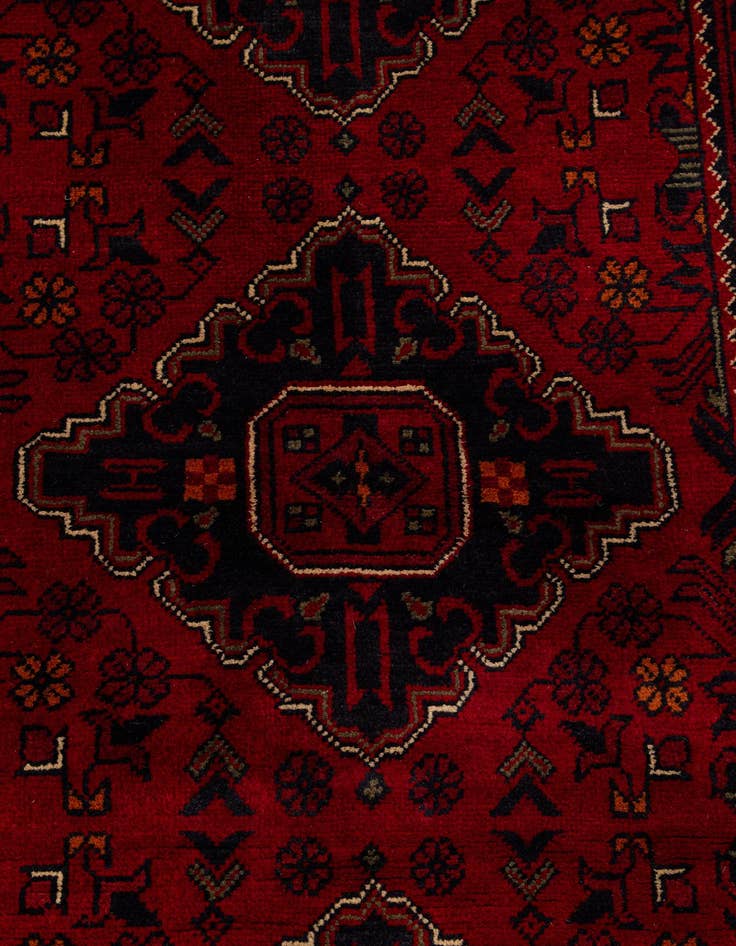 Detail image of  2' 9 x 12' 4  Hand Knotted Khal Mohammadi Wool Runner Rug