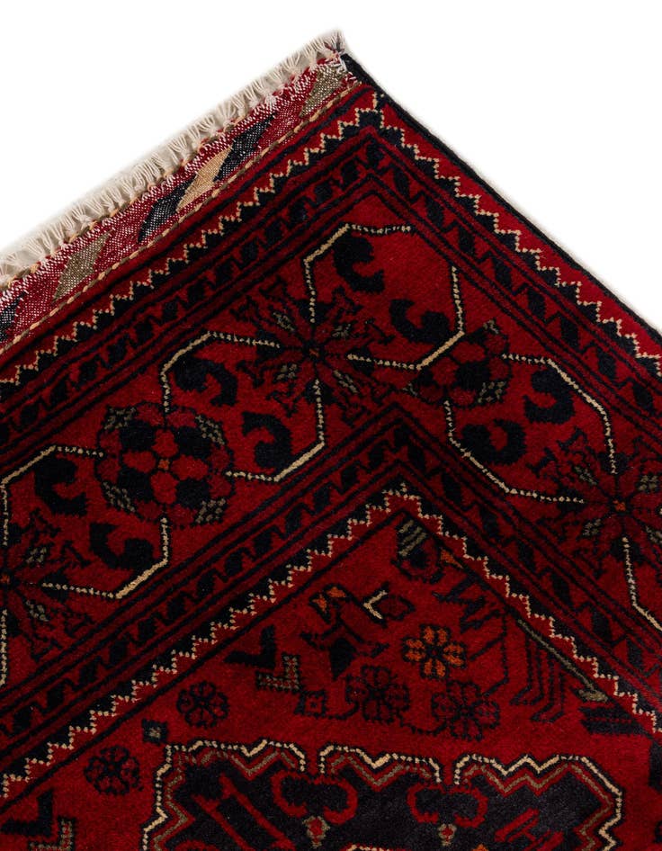 Detail image of  2' 9 x 12' 4  Hand Knotted Khal Mohammadi Wool Runner Rug