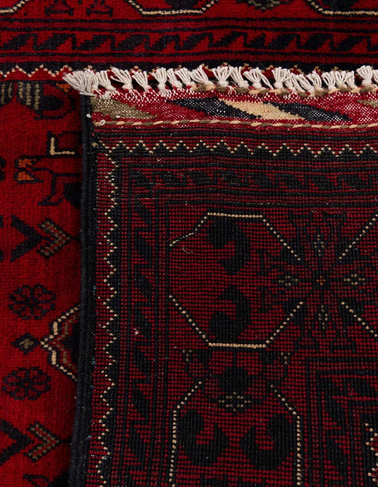 Detail image of  2' 9 x 12' 4  Hand Knotted Khal Mohammadi Wool Runner Rug