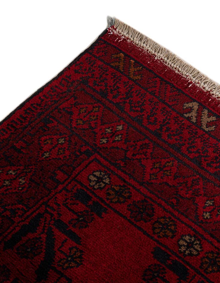 Detail image of  2' 10 x 5' 11  Hand Knotted Khal Mohammadi Wool Runner Rug