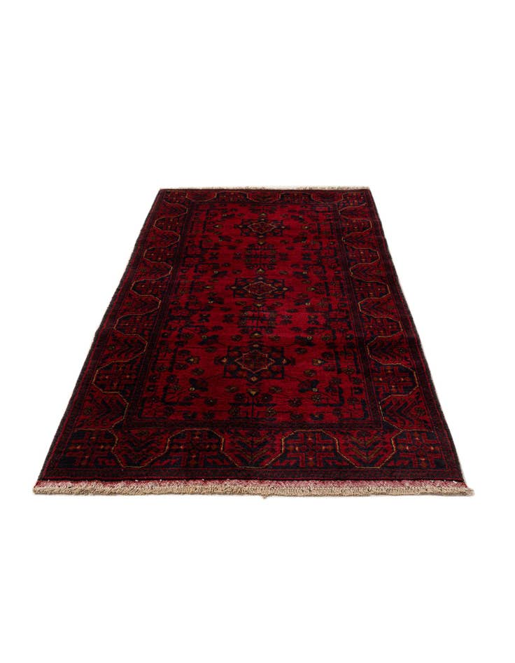 Detail image of  2' 10 x 6' 4  Hand Knotted Khal Mohammadi Wool Runner Rug