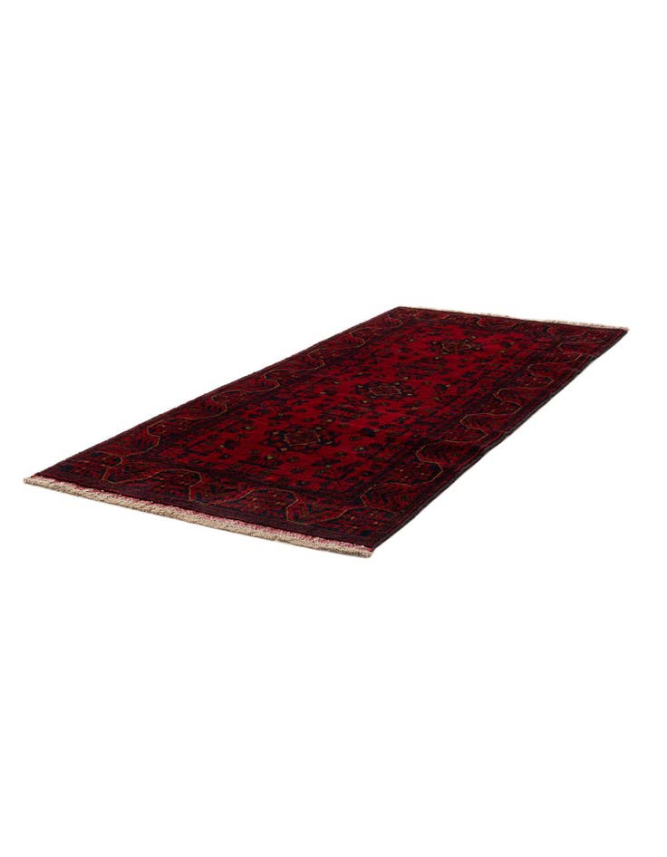 Detail image of  2' 10 x 6' 4  Hand Knotted Khal Mohammadi Wool Runner Rug