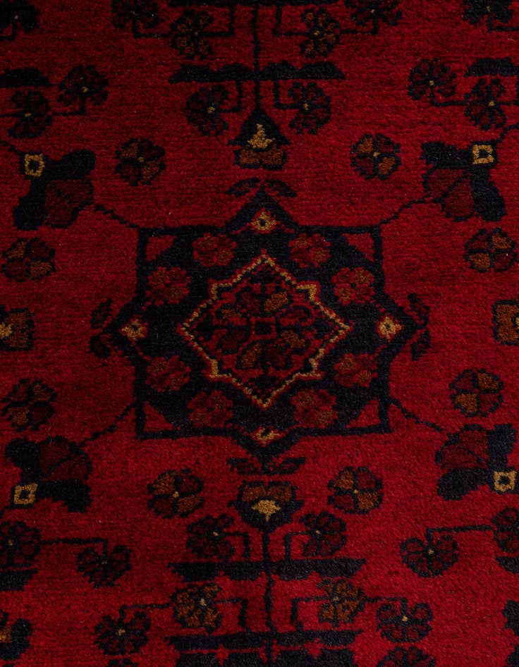 Detail image of  2' 10 x 6' 4  Hand Knotted Khal Mohammadi Wool Runner Rug