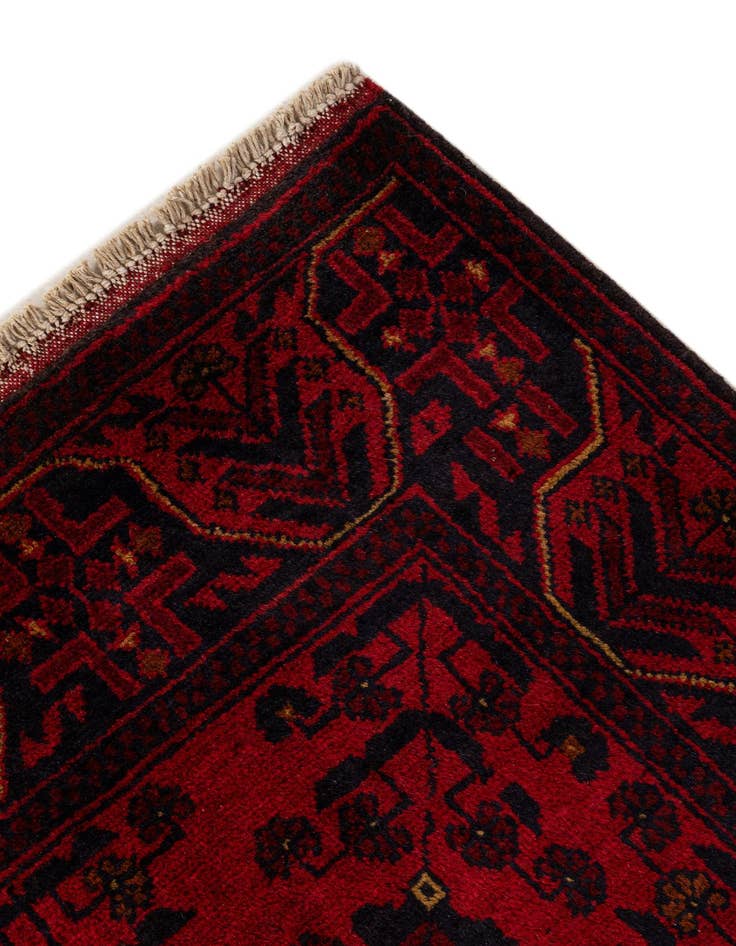 Detail image of  2' 10 x 6' 4  Hand Knotted Khal Mohammadi Wool Runner Rug