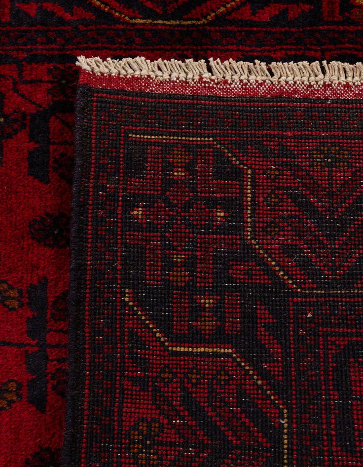 Detail image of  2' 10 x 6' 4  Hand Knotted Khal Mohammadi Wool Runner Rug