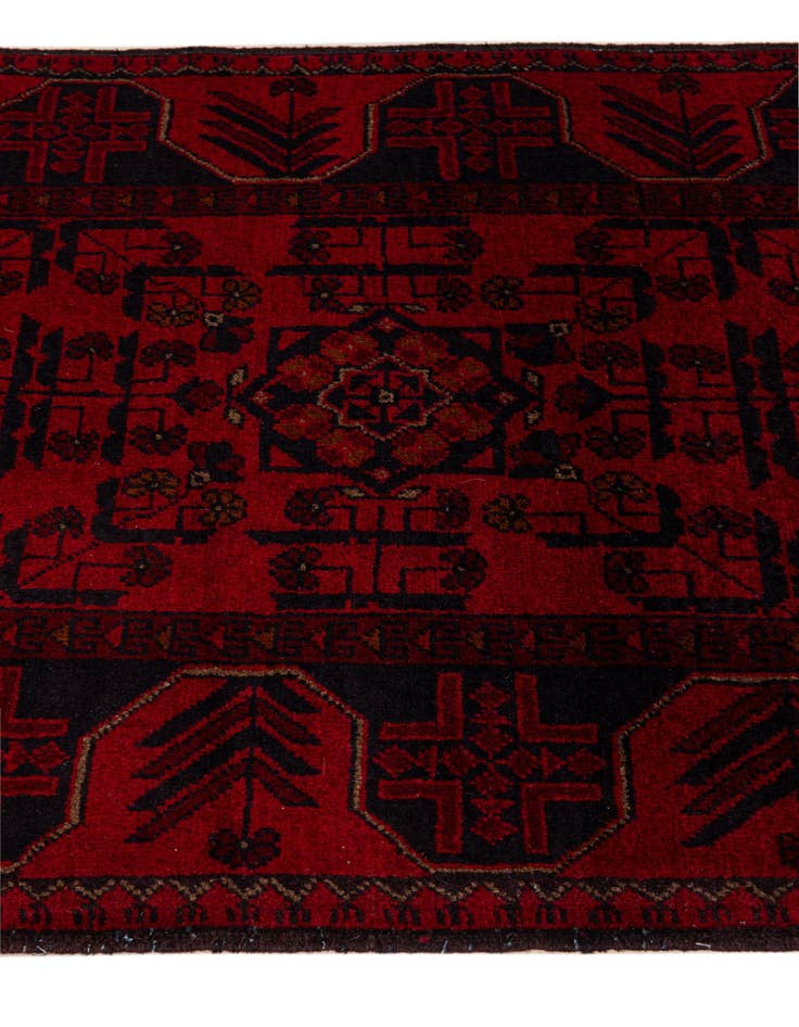 Detail image of  2' 10 x 6' 3  Hand Knotted Khal Mohammadi Wool Runner Rug