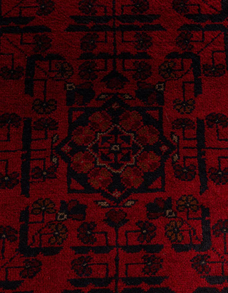 Detail image of  2' 10 x 6' 3  Hand Knotted Khal Mohammadi Wool Runner Rug