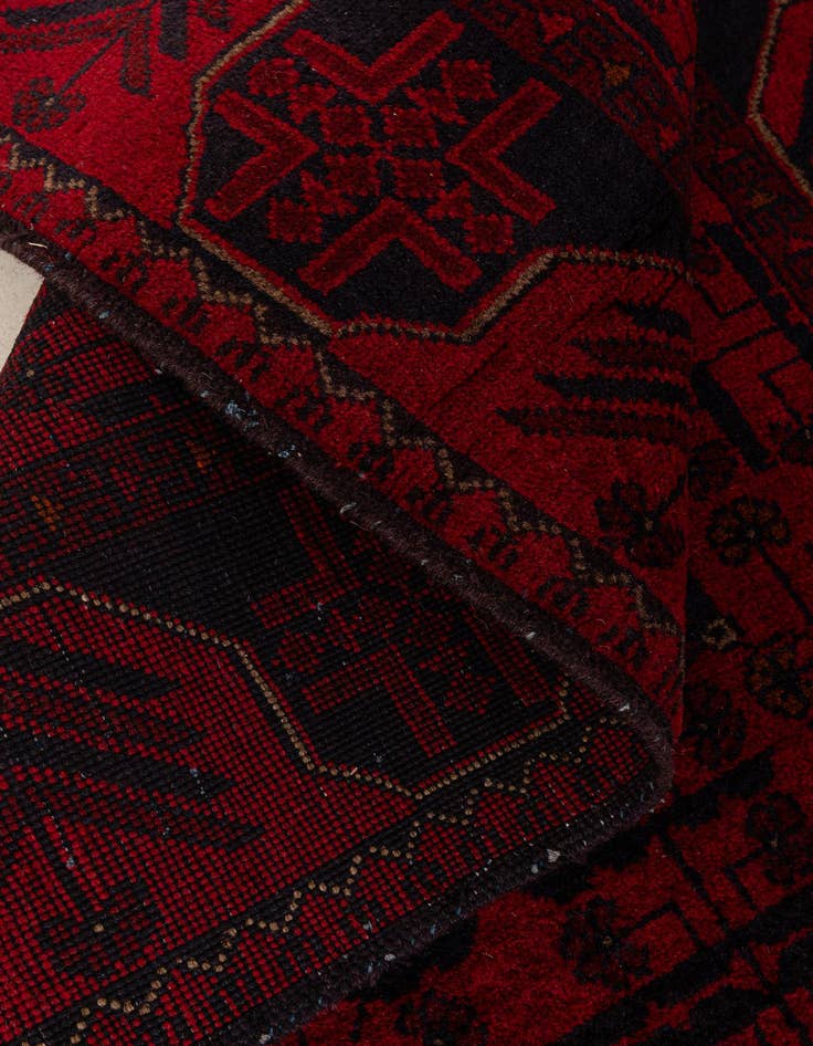 Detail image of  2' 10 x 6' 3  Hand Knotted Khal Mohammadi Wool Runner Rug