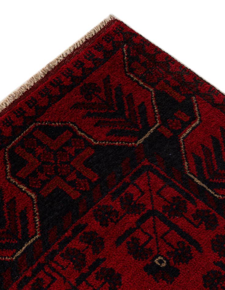 Detail image of  2' 8 x 6' 5  Hand Knotted Khal Mohammadi Wool Runner Rug