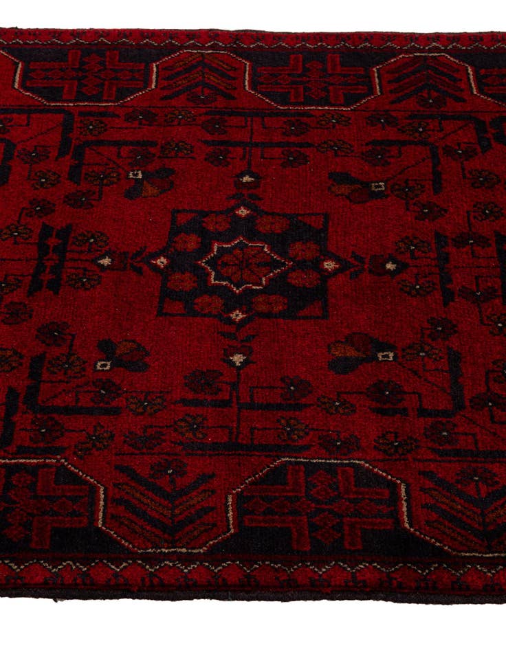 Detail image of  2' 10 x 6' 5  Hand Knotted Khal Mohammadi Wool Runner Rug