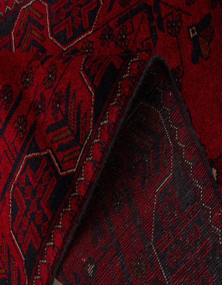 Detail image of  2' 10 x 6' 5  Hand Knotted Khal Mohammadi Wool Runner Rug