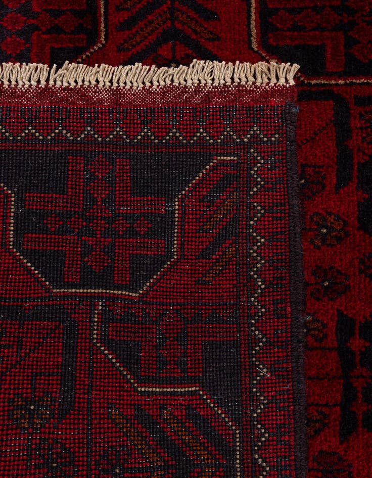 Detail image of  2' 10 x 6' 5  Hand Knotted Khal Mohammadi Wool Runner Rug