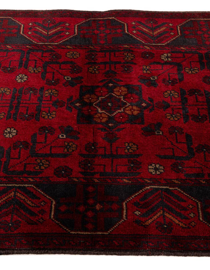 Detail image of  2' 11 x 9' 8  Hand Knotted Khal Mohammadi Wool Runner Rug