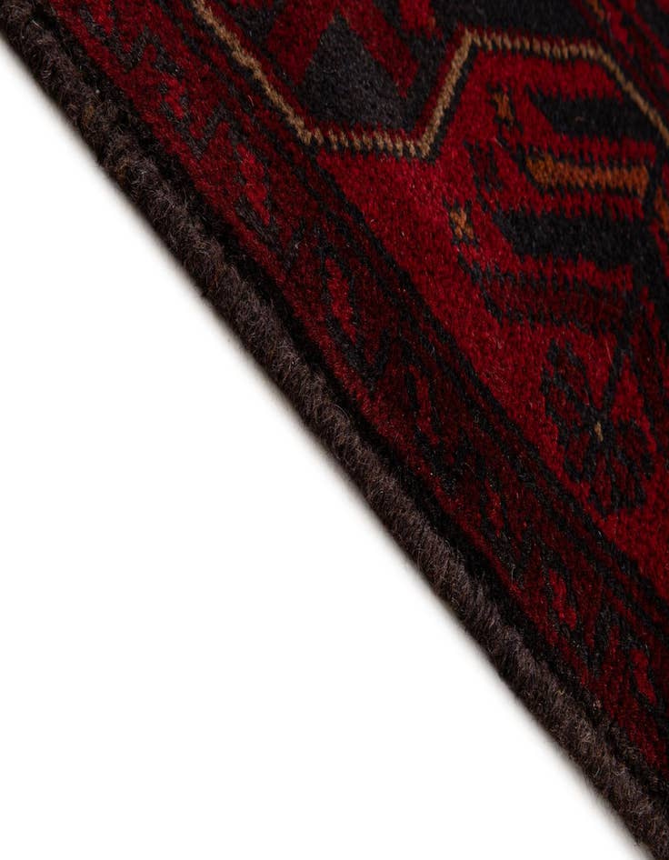 Detail image of  2' 11 x 9' 8  Hand Knotted Khal Mohammadi Wool Runner Rug