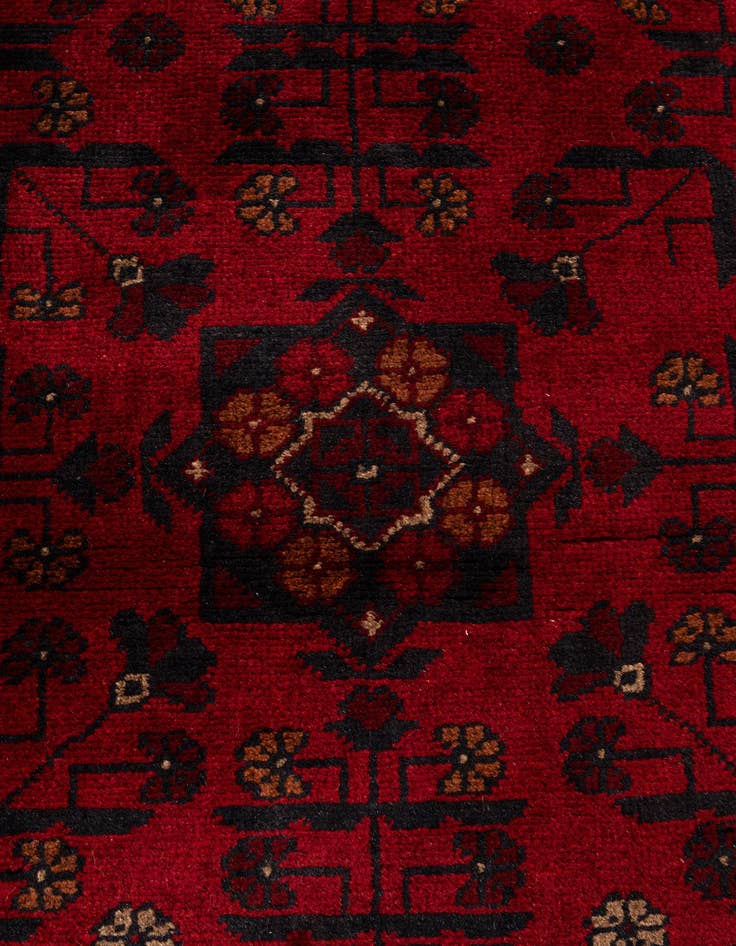 Detail image of  2' 11 x 9' 8  Hand Knotted Khal Mohammadi Wool Runner Rug
