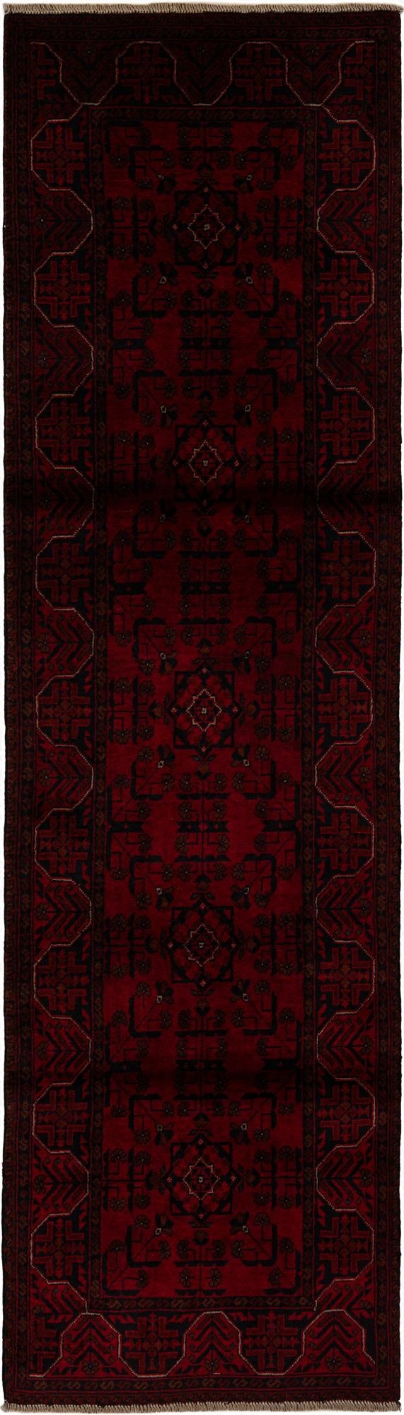  2' 7 x 9' 5  Hand Knotted Khal Mohammadi Wool Runner Rug