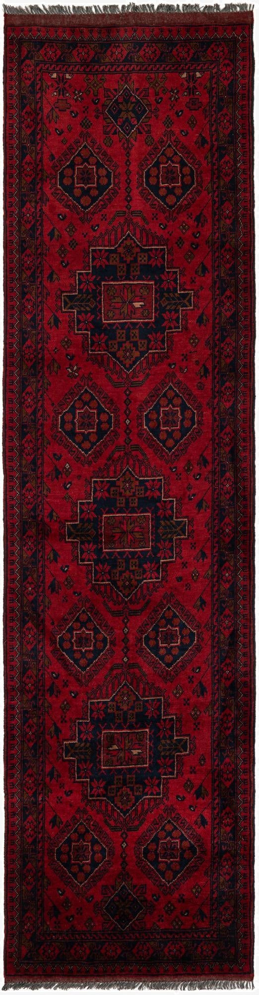  2' 6 x 9' 6  Hand Knotted Khal Mohammadi Runner Rug