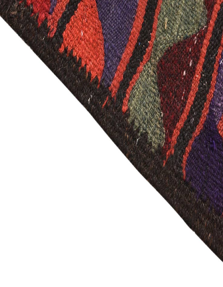 Detail image of  3' 9 x 8'  Hand Woven Kilim Fars Wool Runner Rug