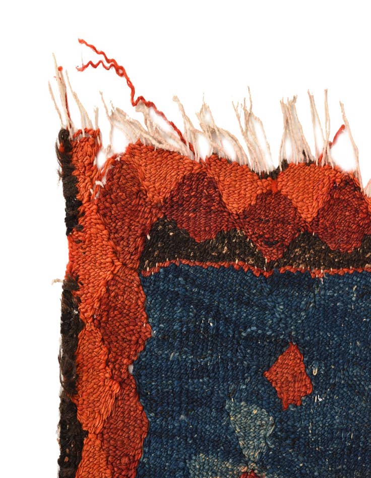Detail image of  3' 10 x 7' 4  Hand Woven Kilim Fars Wool Runner Rug
