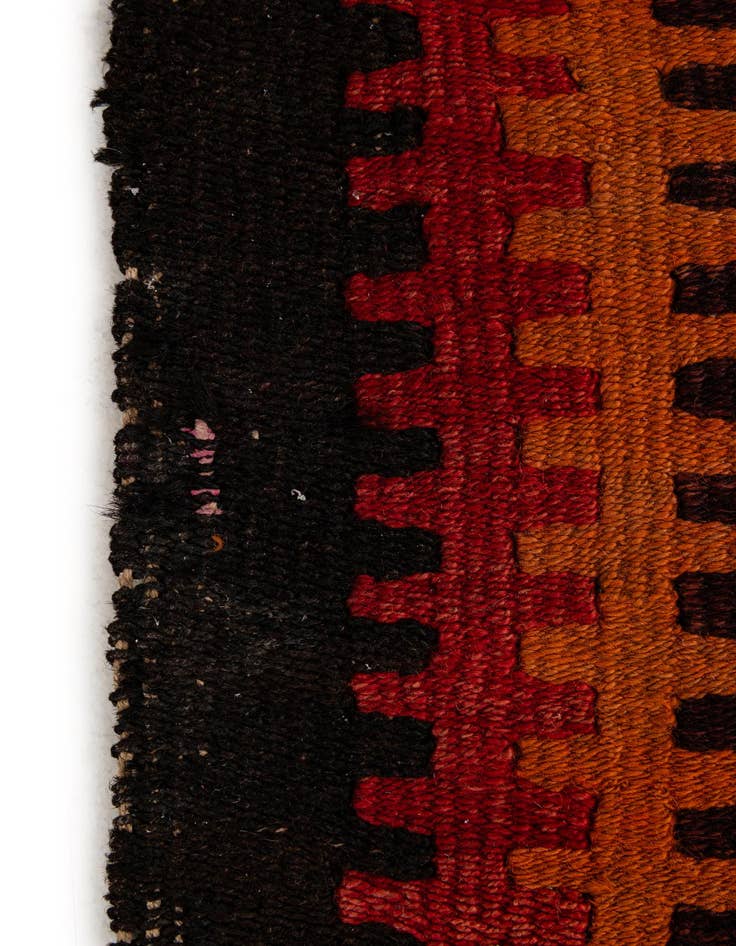Detail image of  4' 5 x 8' 10  Hand Woven Kilim Fars Wool Runner Rug