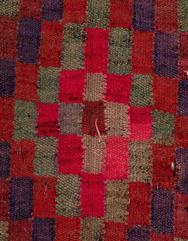 Detail image of  4' 6 x 9' 9  Hand Woven Kilim Fars Wool Runner Rug