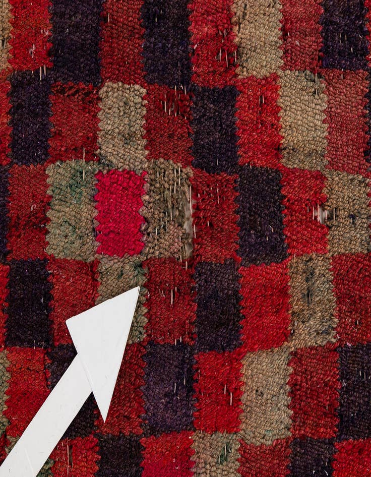 Detail image of  4' 6 x 9' 9  Hand Woven Kilim Fars Wool Runner Rug