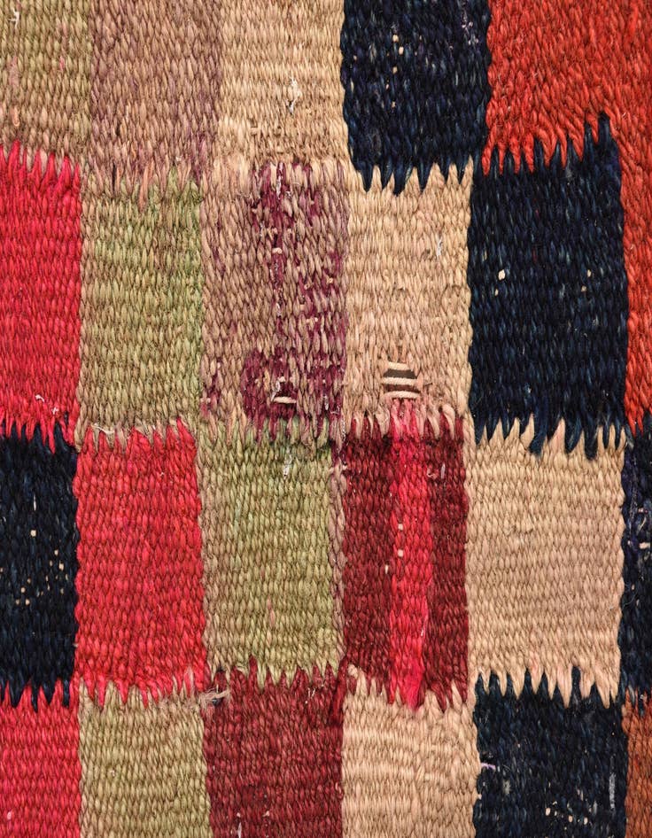 Detail image of  5' x 10' 9  Hand Woven Kilim Fars Wool Runner Rug