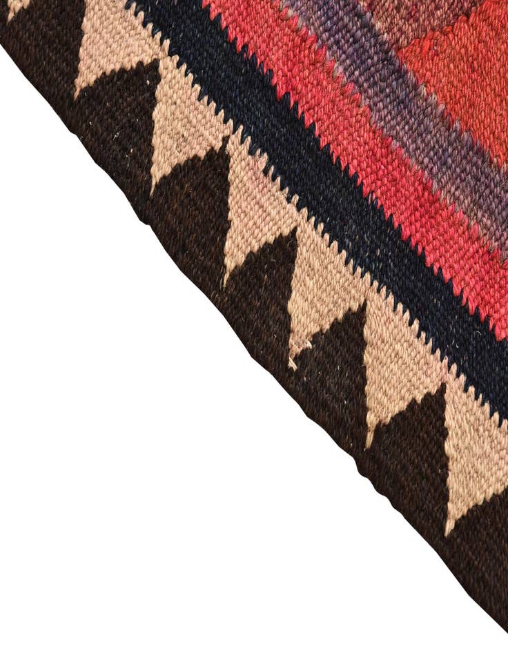 Detail image of  5' x 10' 9  Hand Woven Kilim Fars Wool Runner Rug
