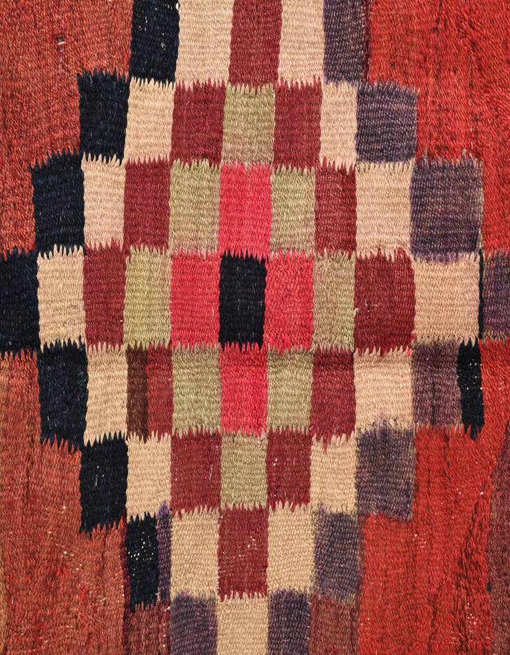 Detail image of  5' x 10' 9  Hand Woven Kilim Fars Wool Runner Rug