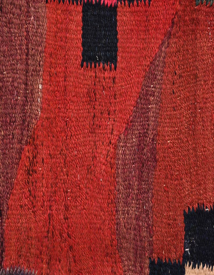 Detail image of  5' x 10' 9  Hand Woven Kilim Fars Wool Runner Rug