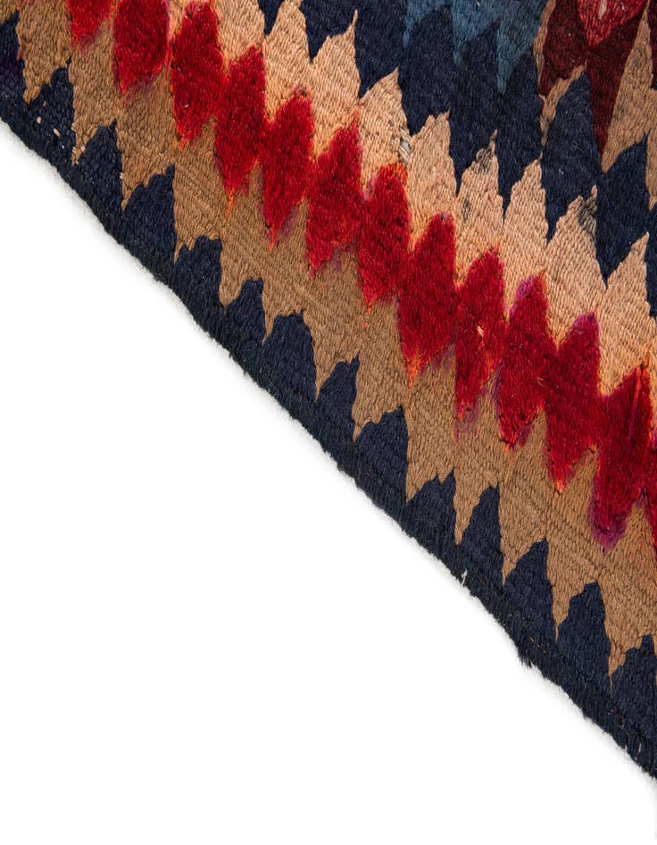 Detail image of  3' 10 x 7' 5  Hand Woven Kilim Fars Wool Runner Rug