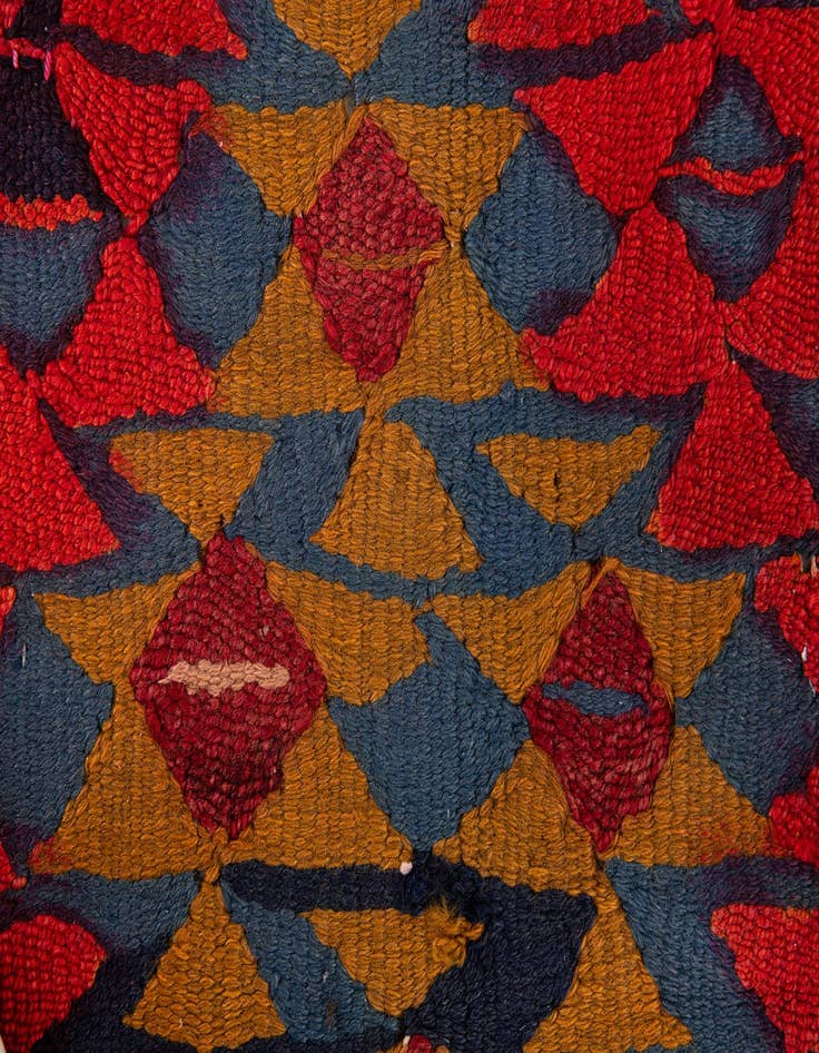 Detail image of  3' 10 x 7' 5  Hand Woven Kilim Fars Wool Runner Rug
