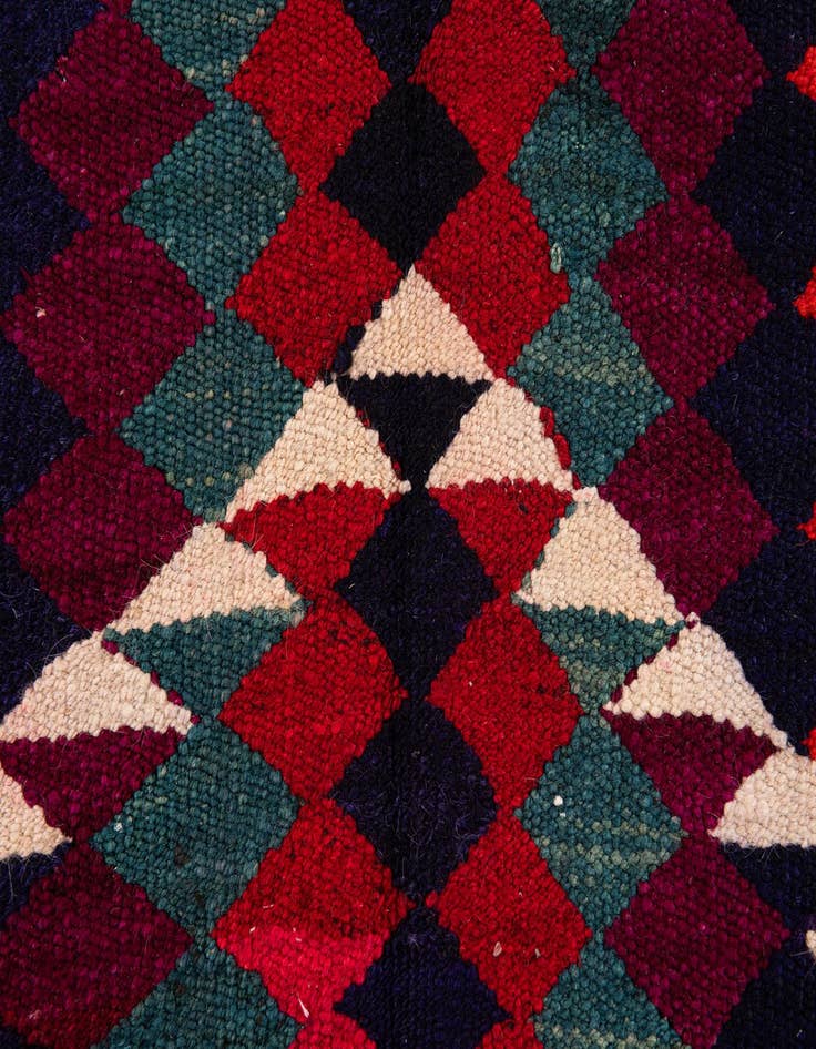 Detail image of  4' 10 x 8' 10  Hand Woven Kilim Fars Wool Runner Rug