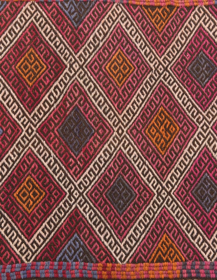 Detail image of  2' 4 x 8'  Hand Knotted Kilim Fars Persian Wool Runner Rug