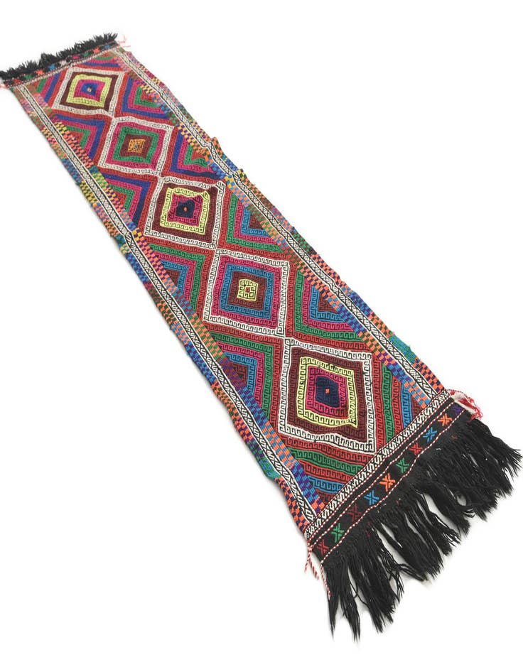 Detail image of  2' 3 x 8' 6  Hand Knotted Kilim Fars Persian Wool Runner Rug