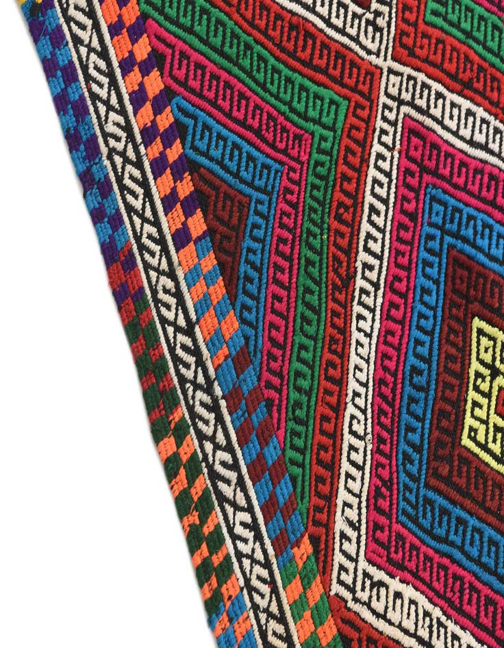 Detail image of  2' 3 x 8' 6  Hand Knotted Kilim Fars Persian Wool Runner Rug