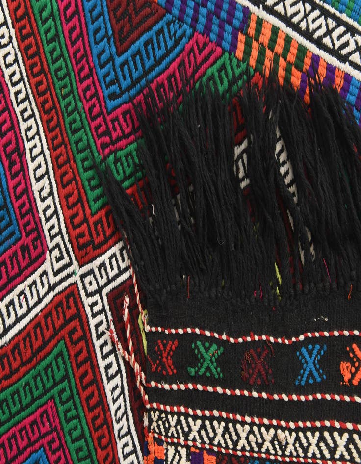 Detail image of  2' 3 x 8' 6  Hand Knotted Kilim Fars Persian Wool Runner Rug