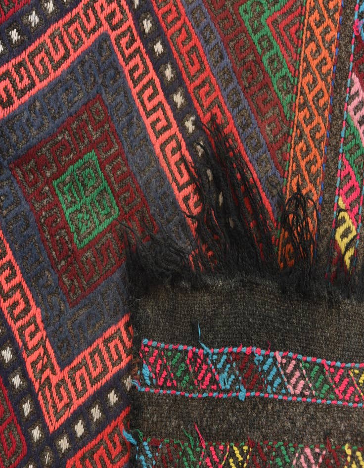 Detail image of  2' 1 x 8' 1  Hand Knotted Kilim Fars Persian Wool Runner Rug