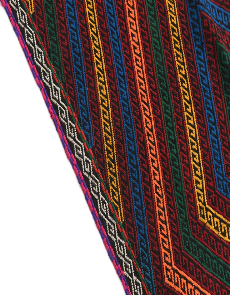 Detail image of  2' 10 x 8' 9  Hand Knotted Kilim Fars Persian Wool Runner Rug