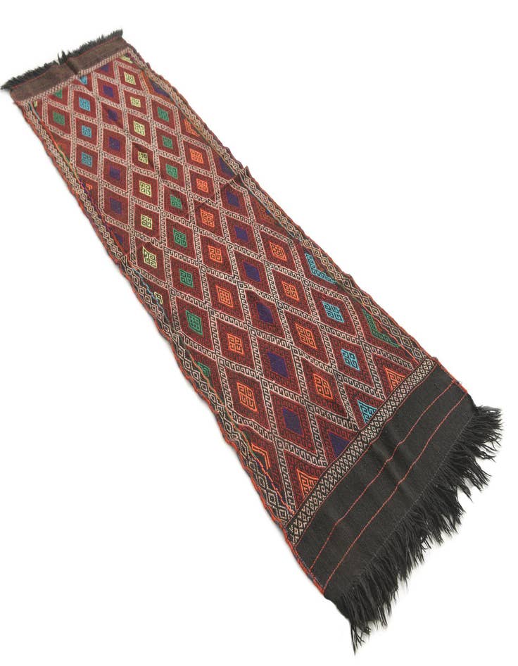 Detail image of  2' 5 x 8' 6  Hand Knotted Kilim Fars Persian Wool Runner Rug