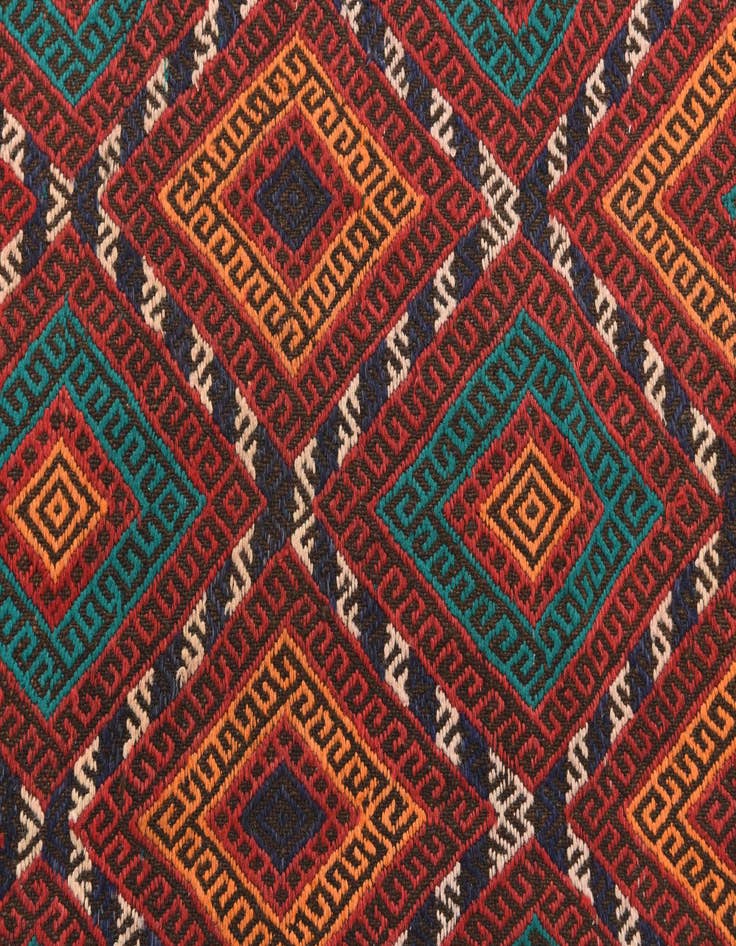 Detail image of  2' 5 x 10' 1  Hand Knotted Kilim Fars Persian Wool Runner Rug