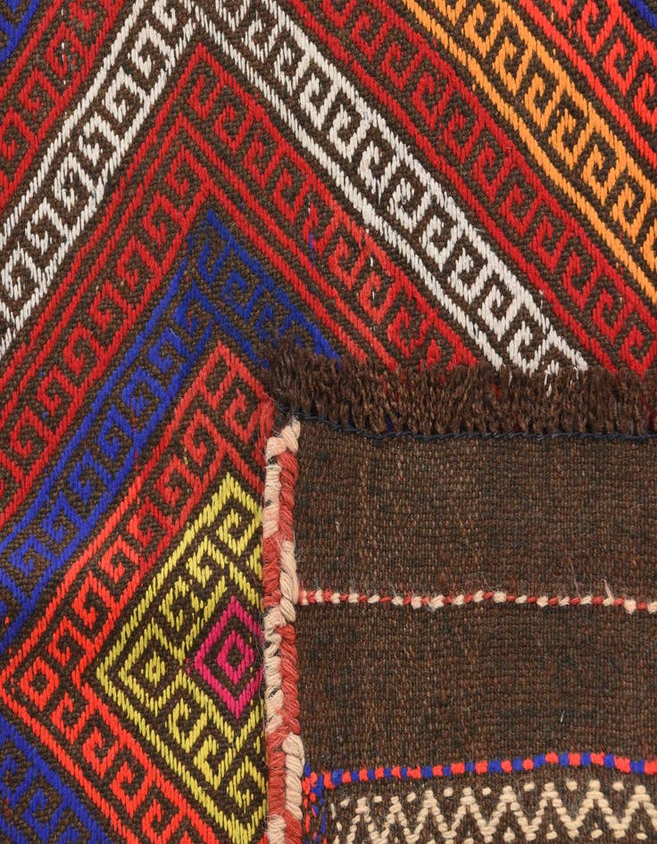Detail image of  2' 3 x 8' 5  Hand Knotted Kilim Fars Persian Wool Runner Rug