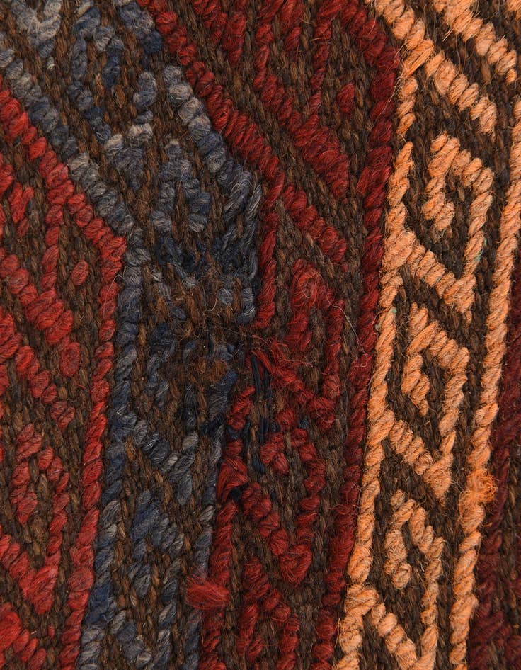 Detail image of  2' 1 x 7' 3  Hand Knotted Kilim Fars Persian Wool Runner Rug