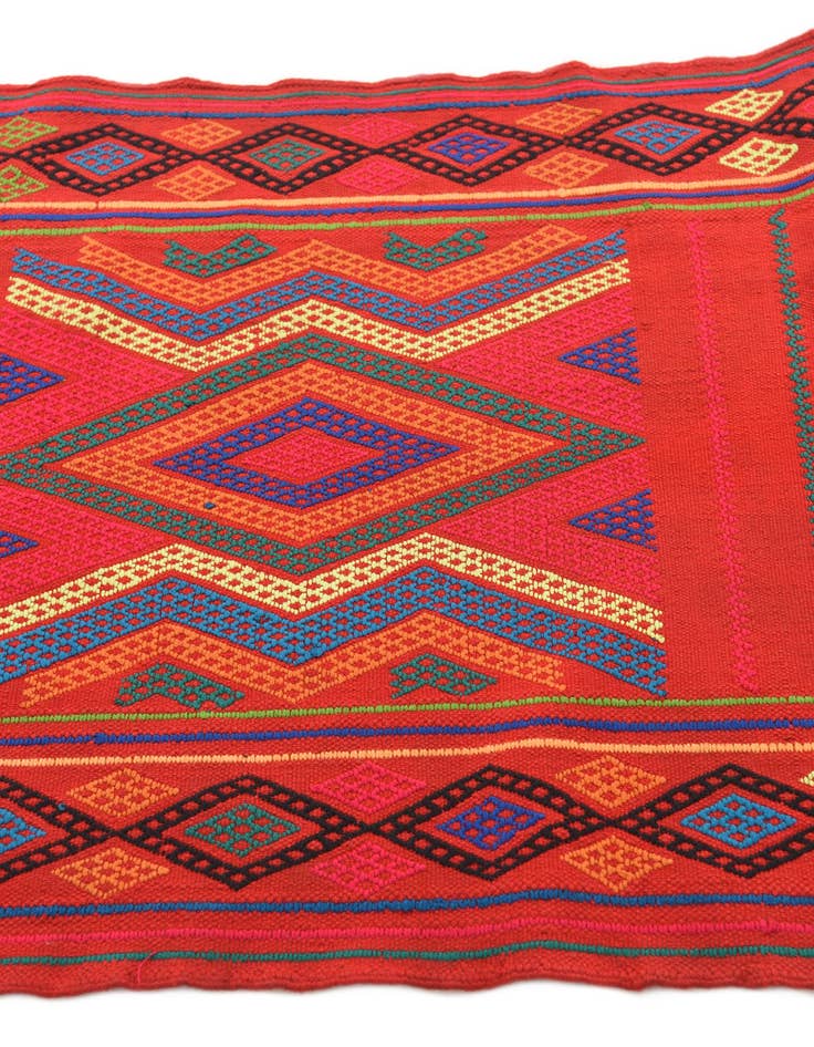Detail image of  2' 9 x 8' 3  Hand Knotted Kilim Fars Persian Wool Runner Rug