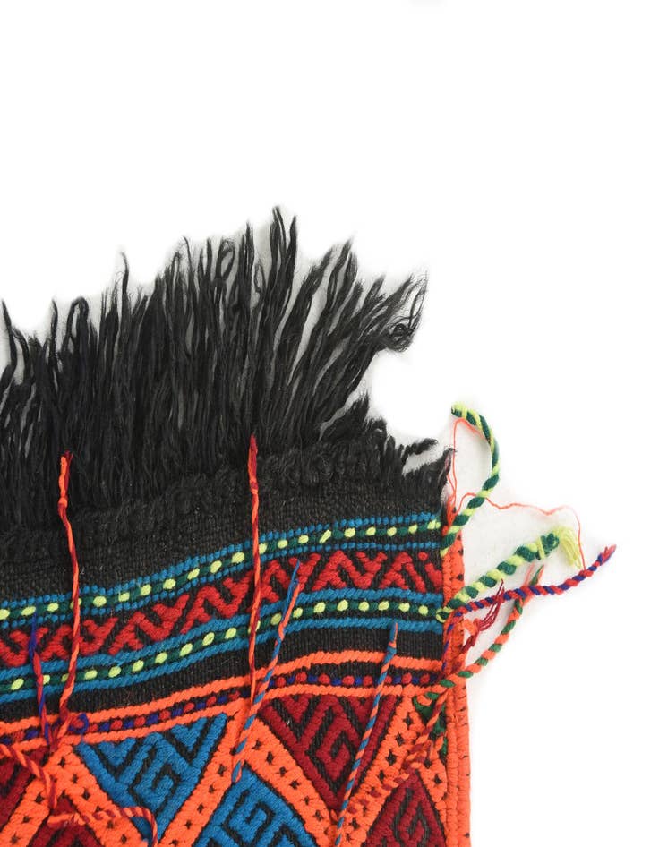 Detail image of  2' 2 x 7'  Hand Knotted Kilim Fars Persian Wool Runner Rug