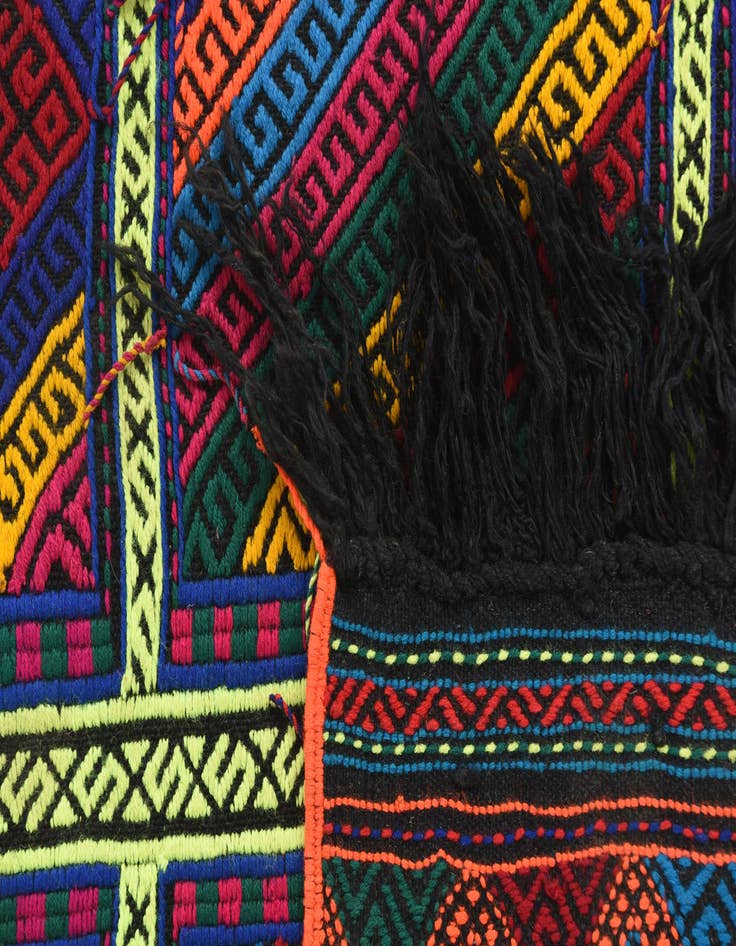 Detail image of  2' 2 x 7'  Hand Knotted Kilim Fars Persian Wool Runner Rug